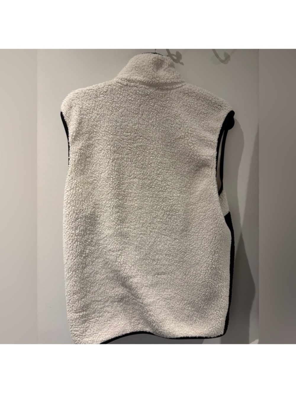 Puma Cream and Black Sherpa Fleece Vest - Picture 2 of 2